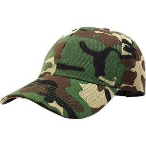 Unisex Woodland Camouflage Athletic Adjustable Strap Casual Classic Baseball Cap